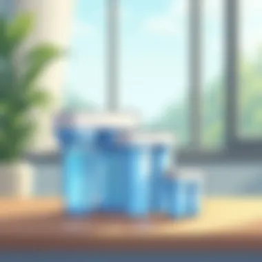 Showcasing various types of water filters