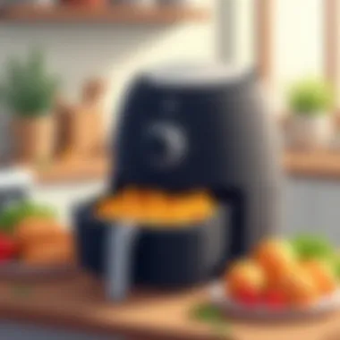 Air fryer showcasing cooking versatility