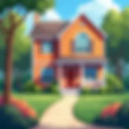 Vibrant color palette for house exterior