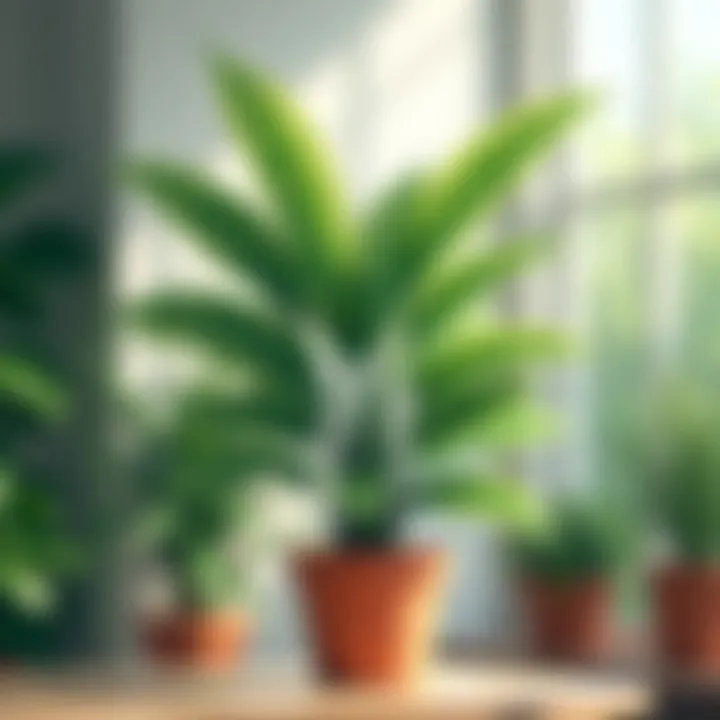 Exotic indoor plant showcasing vibrant foliage