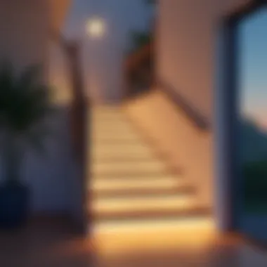 Smart Lighting System Smart lighting system integrated into a contemporary home