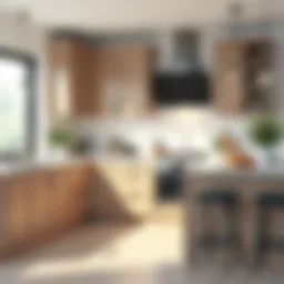 Modern kitchen cabinet design showcasing innovative materials and finishes