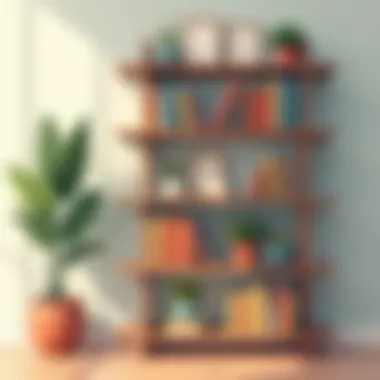 Compact Bookshelf for Small Spaces Stylish compact bookshelf perfect for small spaces